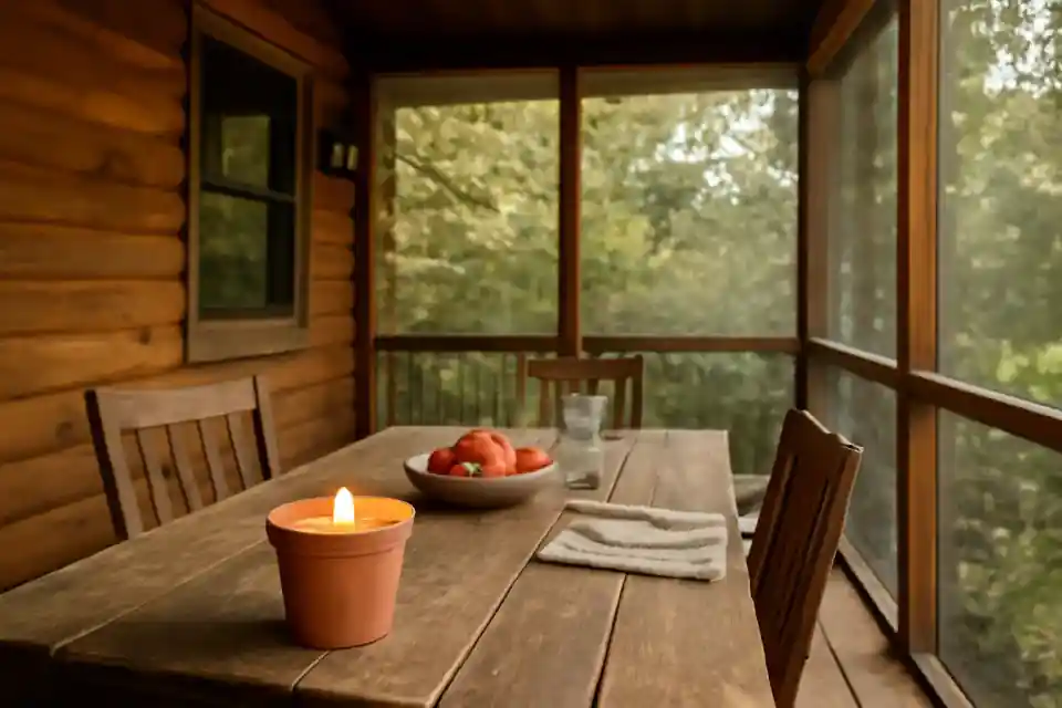 Photo related to citronella vs screening insects