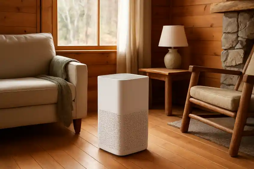Editorial photograph (generic category image, not the exact linked listing) representing small-room air purifier