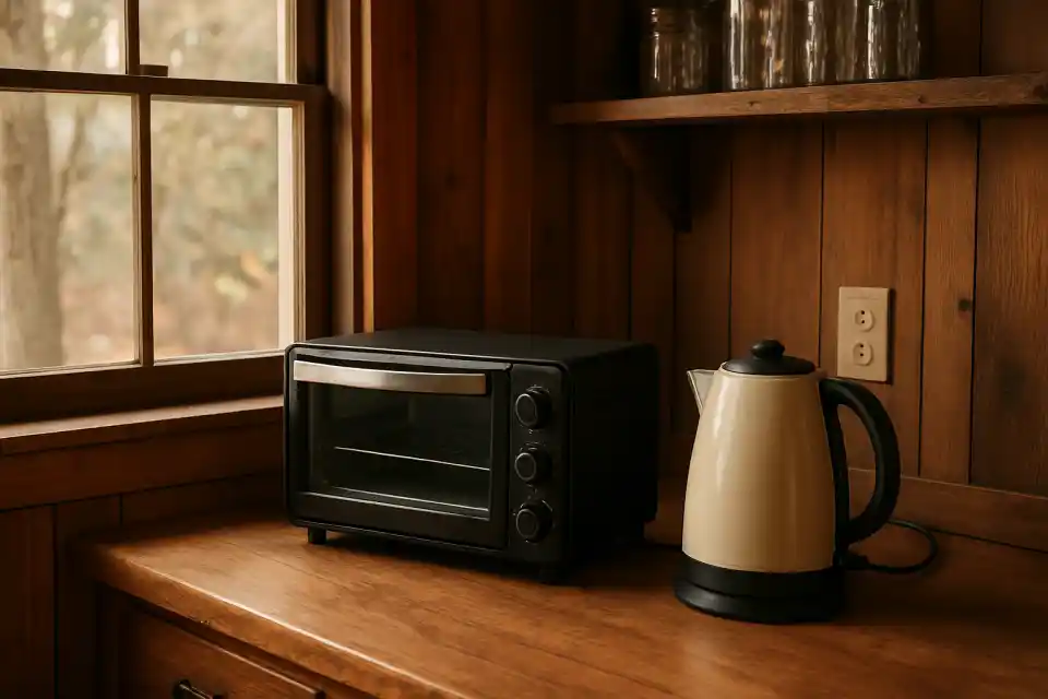 Editorial photograph (generic category image, not the exact linked listing) representing compact toaster oven