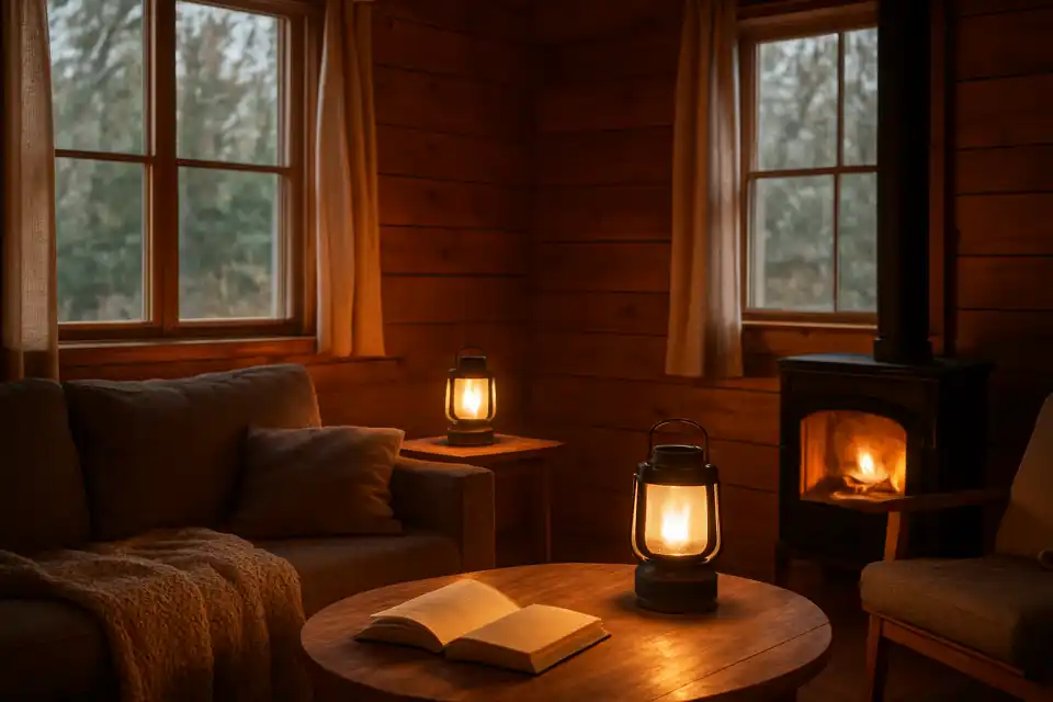 Editorial photograph (generic category image, not the exact linked listing) representing rechargeable led lantern